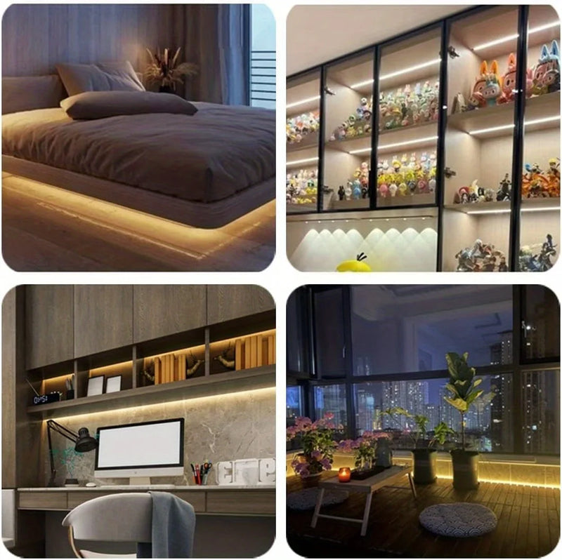 شريط إضاءة نيون LED سيليكون مرن مع منظم لمسي