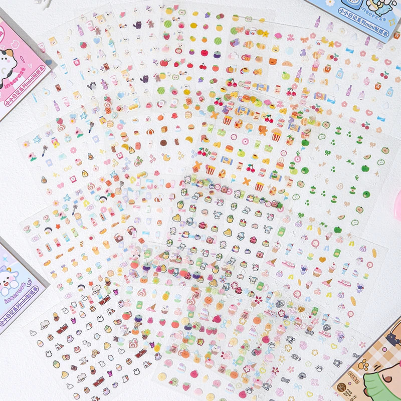 Cartoon PET Sticker Book for Journaling