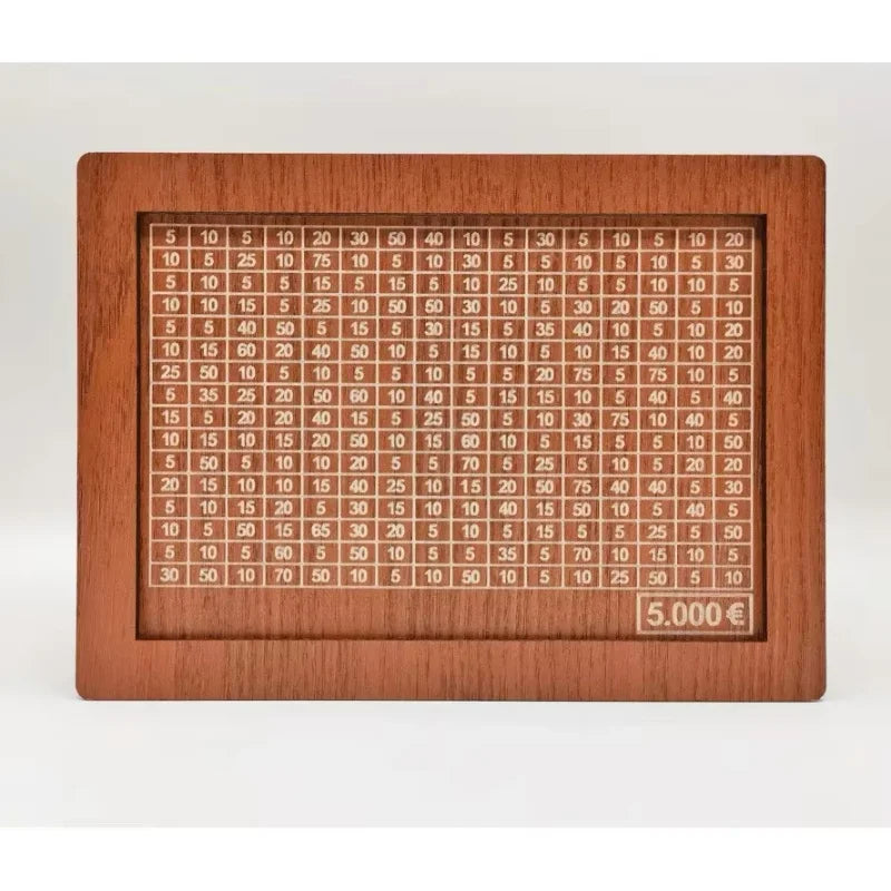 Retro Wooden Money Saving Box with Digital Counter
