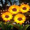 Solar-Powered Sunflower Garden Lights