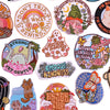 Encouraging Embroidered Iron-On Patches for Jackets, Jeans & Bags
