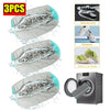 Three reusable shoe laundry bags with bristled brushes for gentle machine washing