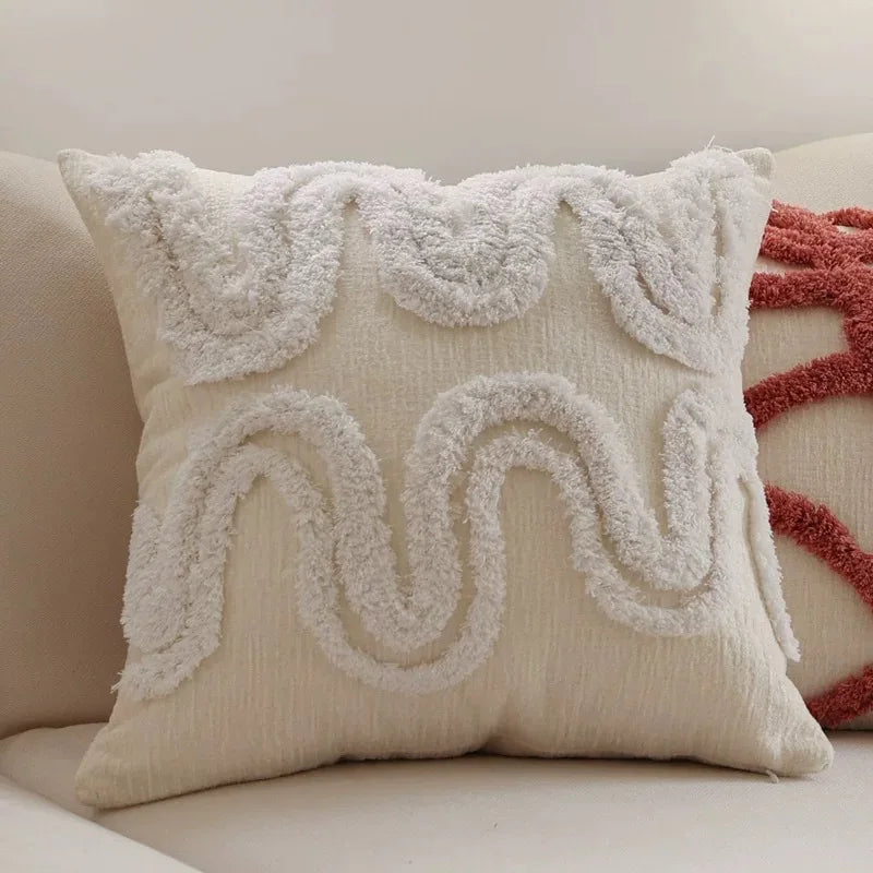 Nordic Bohemian Geometric Tassel Decorative Pillow Cover