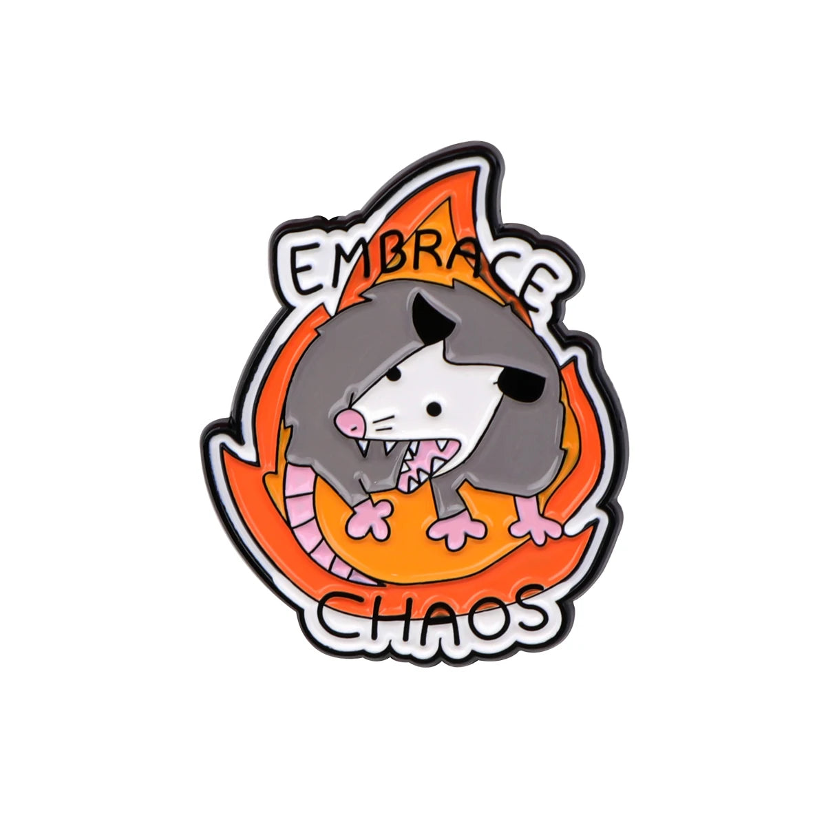 Cute Opossum Enamel Pin