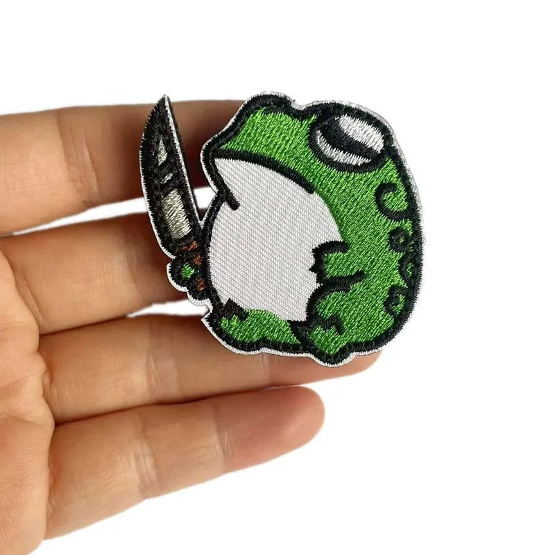 Quirky Animal Applique Patches with Hook and Loop Backing