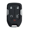 A black replacement remote key for a vehicle, featuring locks and a button.