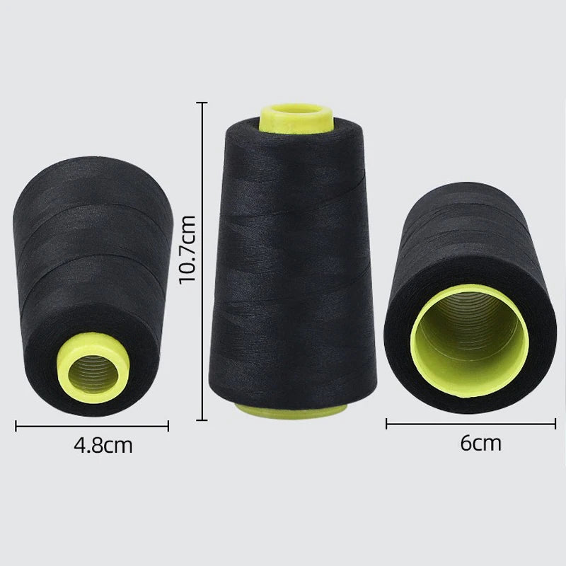 Solid Color Polyester Sewing Thread Spools (3000 Yards Each)