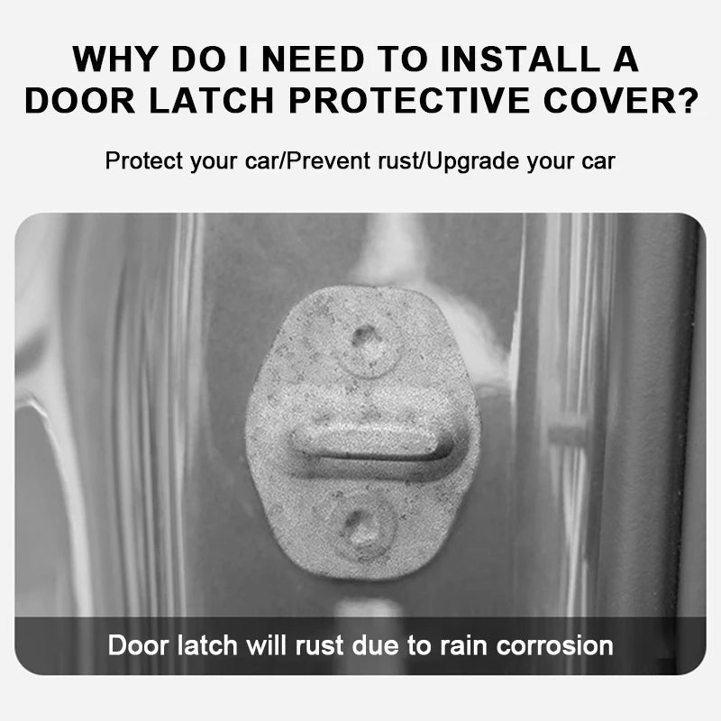 Silicone Car Door Lock Protector Covers (Set of 4)