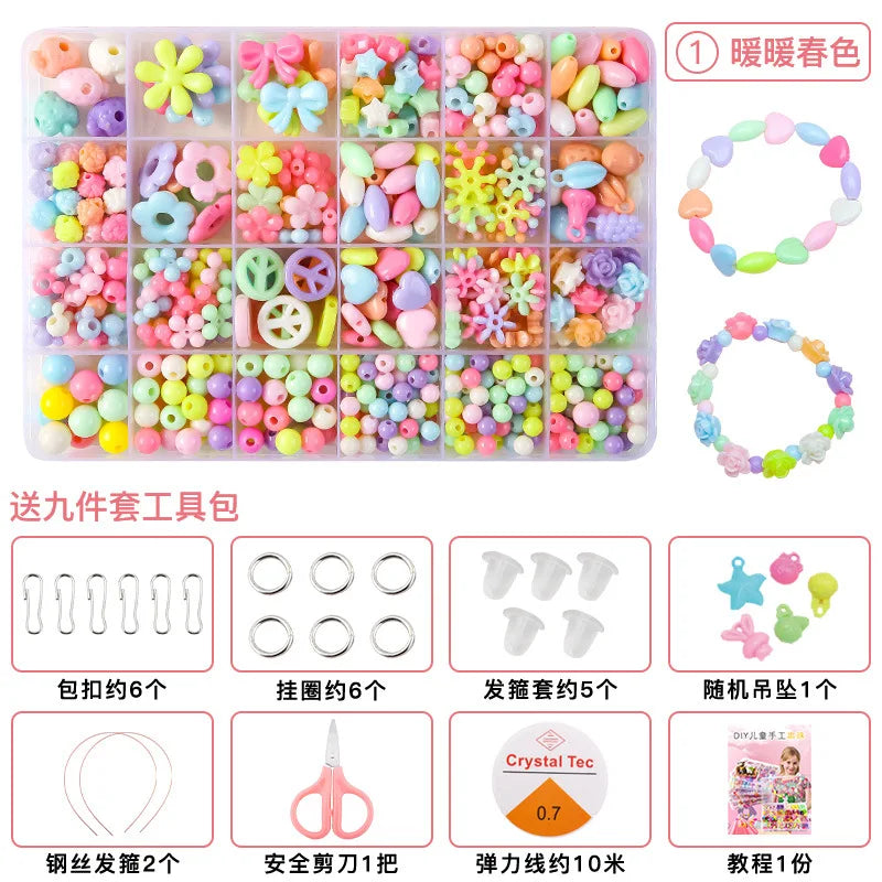 Kit de Joyería DIY para Niñas: Crea tus Propias Pulseras y Collares
