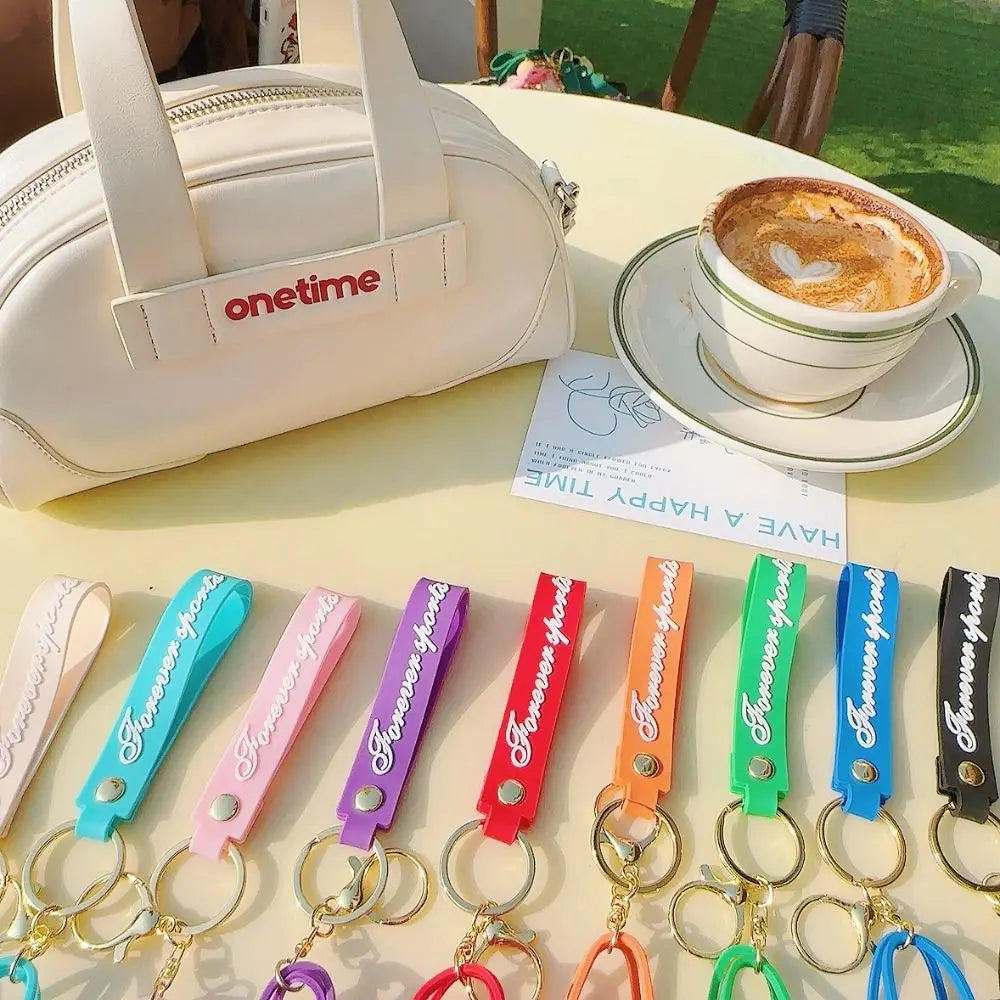 Silicone Beach Basket Keychain Charm