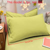 Matte Solid Color Pillowcase with Envelope Closure