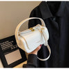Classic Retro Crossbody Shoulder Bag with Textured Flap