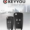 Flip-Style Replacement Key Shell for Select Chevrolet Models