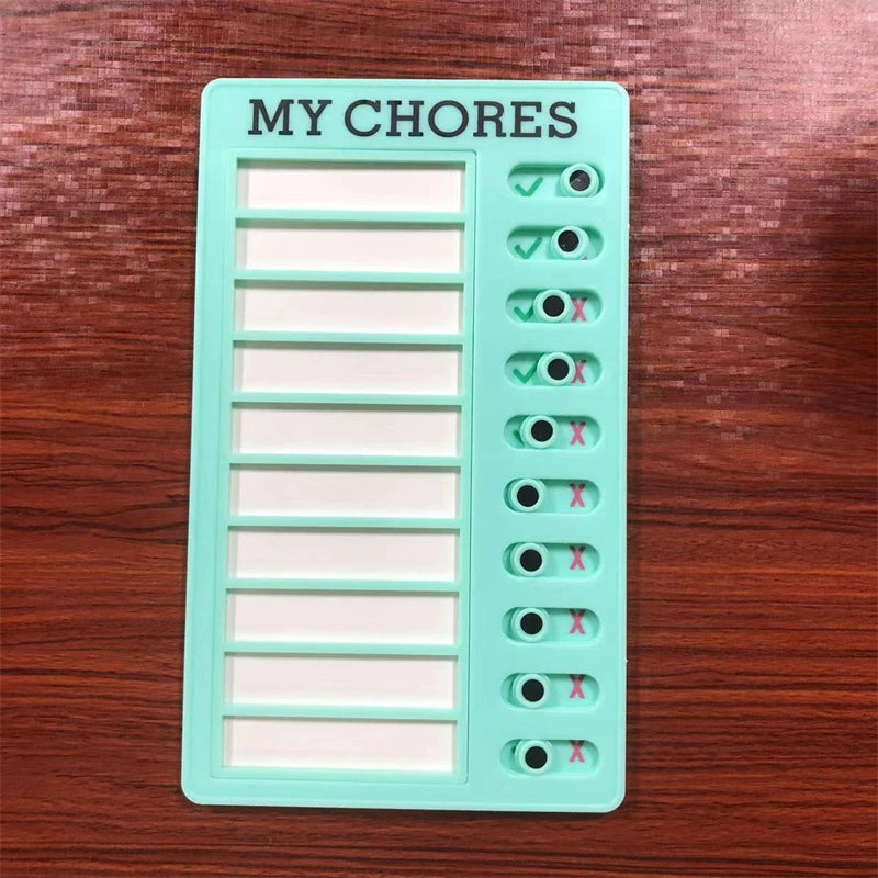 Reusable Kids Chore Chart with Daily Task Checklist