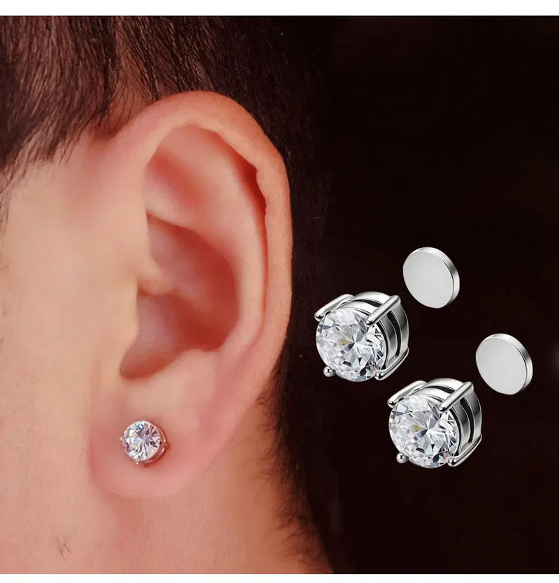 Magnetic Stud Earrings for Non-Pierced Ears