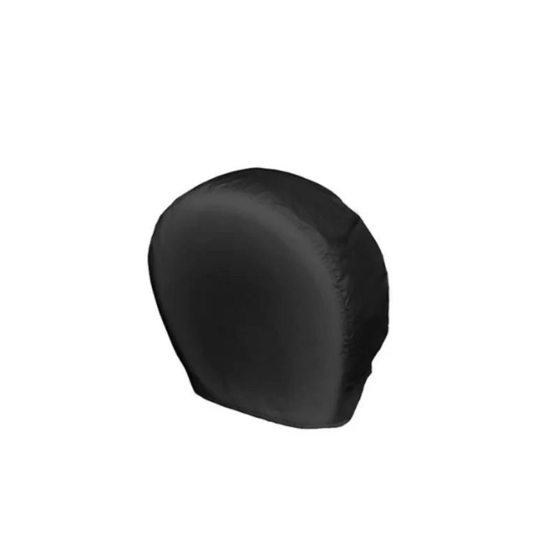 Black universal tire cover set for waterproof UV protection