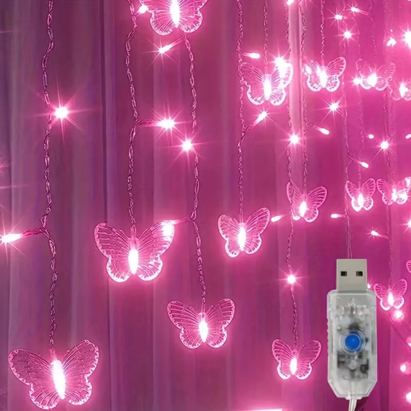 Guirlande LED Papillon Alimentée par USB