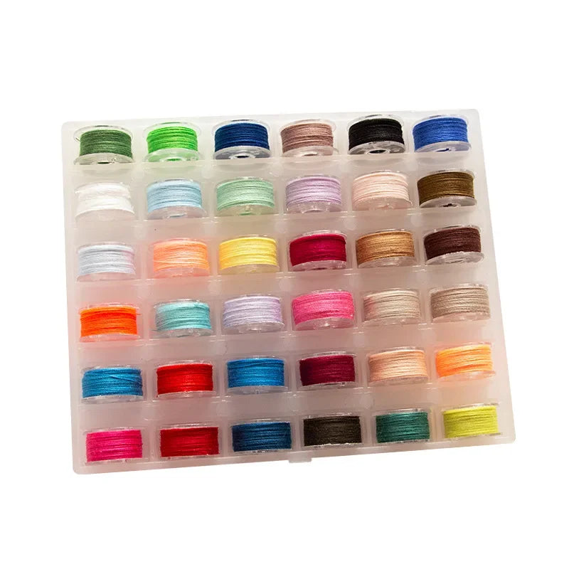 Vibrant Polyester Embroidery Thread Assortment for Hand and Machine Sewing