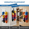 Wall-Mounted Baseball Cap Organizer for Up to 9 Hats