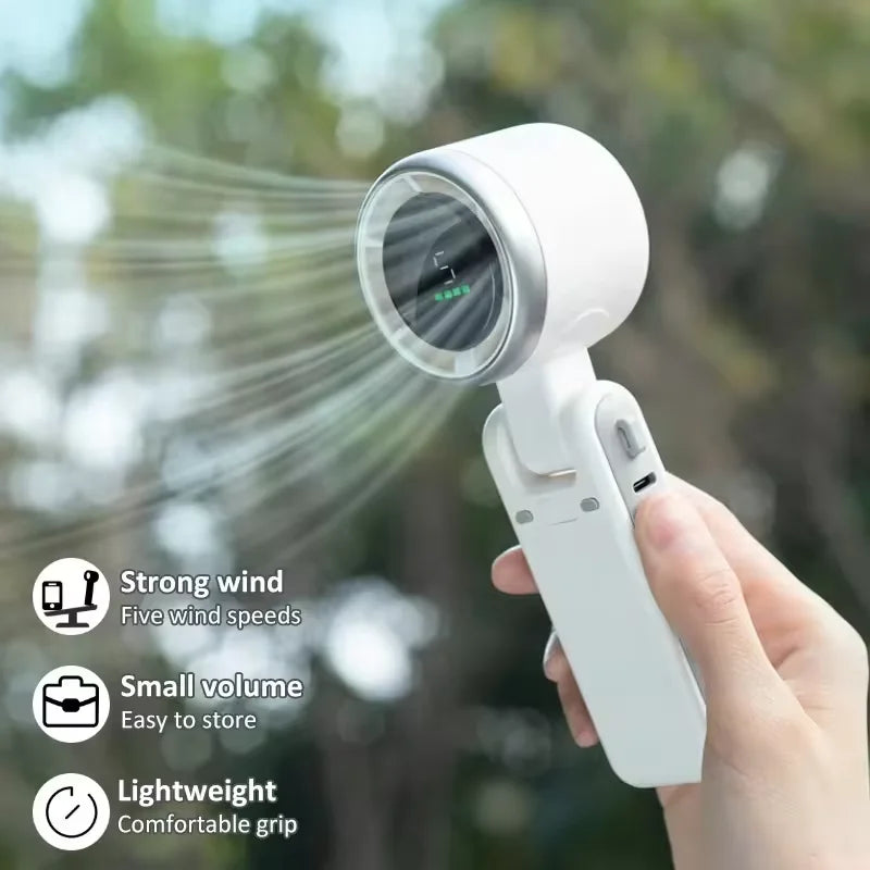 Mini Bladeless USB Rechargeable Handheld Fan