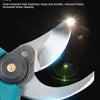 Close-up of an SK5 high strength cutter head on a pruning shear tool, showing the sharp blade and light reflection.
