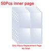 50 pieces inner replacement page for an A5 Premium PU photocard album
