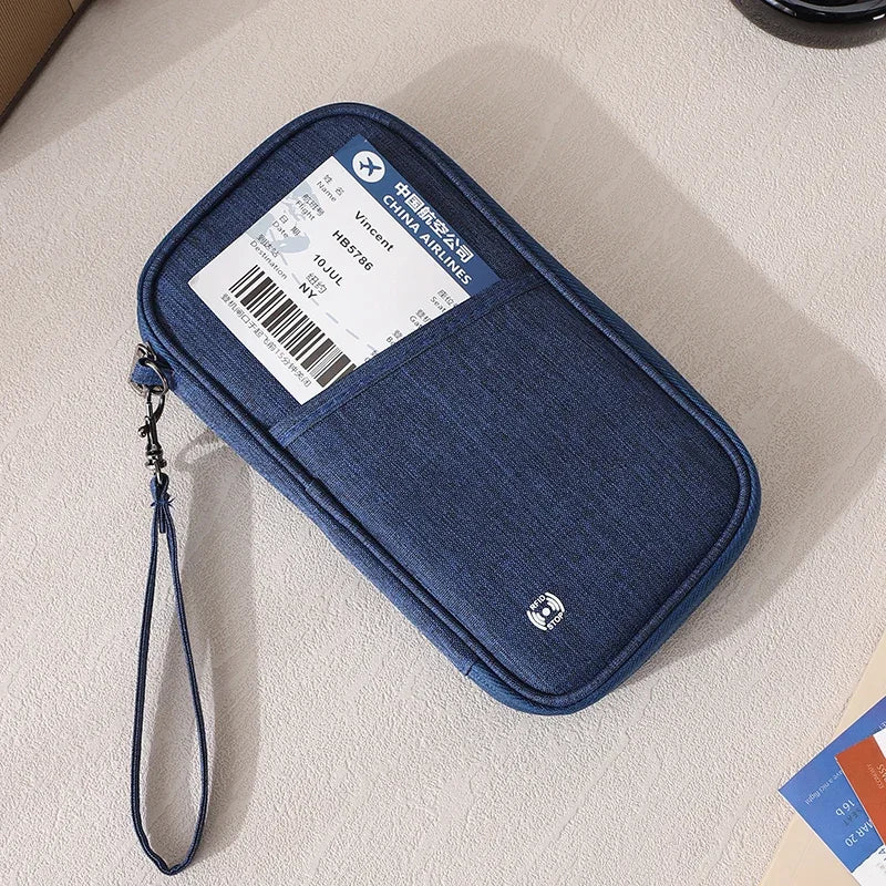 RFID-Blocking Passport Wallet & Document Organizer