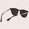Designer Cat-Eye Metal Frame Sonnenbrille