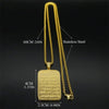 Ayatul Kursi Stainless Steel Pendant Necklace