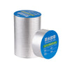 Roll of waterproof tape with a blue label showing its function for leaks and repair