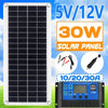 Portable Solar Power Kit with Multi-Output Controller