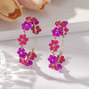 Pendientes Gota de Girasol con Cuentas Estilo Bohemio