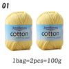 Premium 100% Cotton Yarn – Medium-Fine Weight for All-Season Knitting