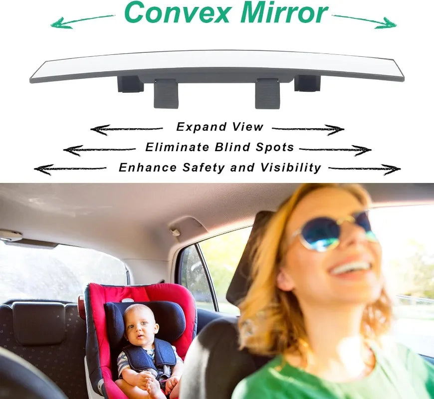 Wide-Angle Baby Rear View Mirror with Anti-Glare Coating