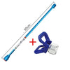 Blue airless paint sprayer extension rod with a nozzle and handle