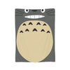 Cozy Grey Totoro-Inspired Fleece Throw Blanket