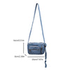 Klassische Denim-Crossbody-Tasche mit verstellbarem Riemen