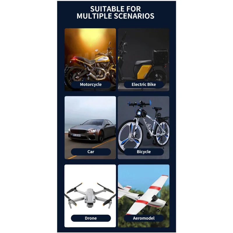 Wireless Remote Control LED Strobe Light for Vehicles and Drones