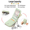 Embossed Zip Coin Purse with Key Ring and Card Slots