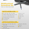 70-in-1 Ratchet Screwdriver Set with T-Handle and Magnetic Bits