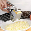 Manual Rotary Cheese Grater with Interchangeable Blades