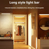 Modern simple induction long style light bar installed in a kitchen cabinet