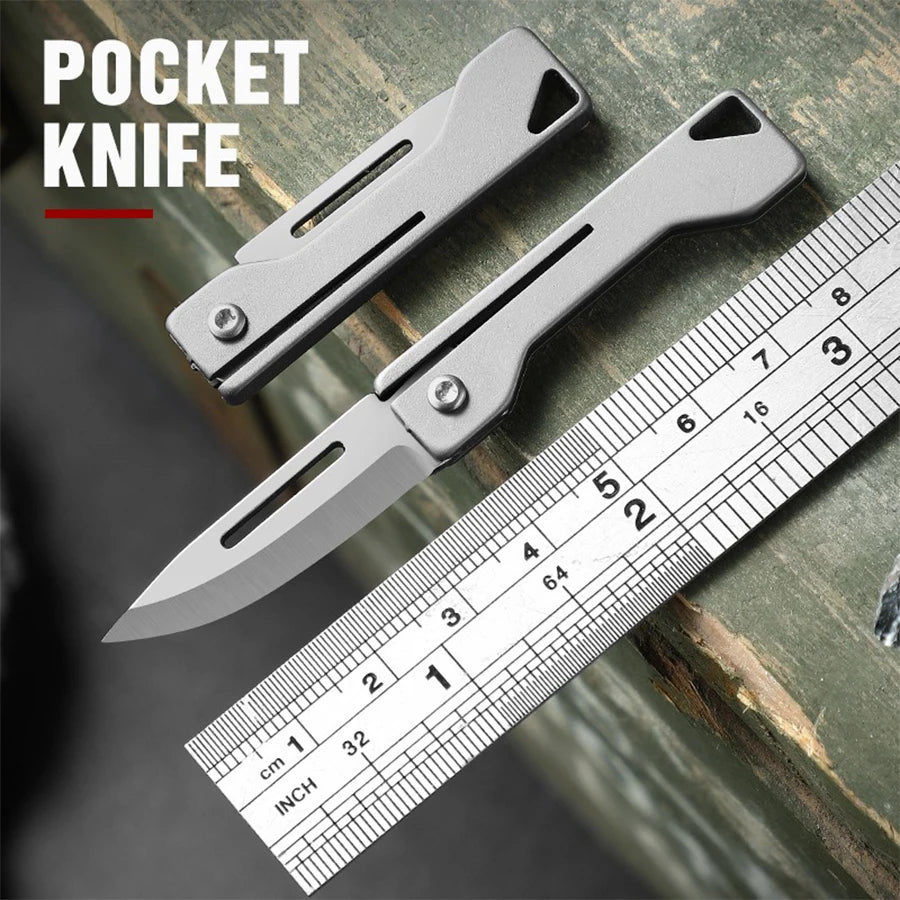 Titanium Folding Utility Knife