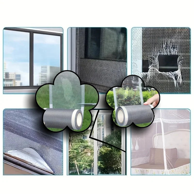 Self-Adhesive Screen Repair Tape for Windows and Doors
