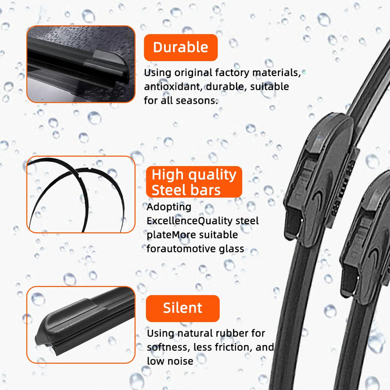 Universal J/Hook Front Wiper Blades