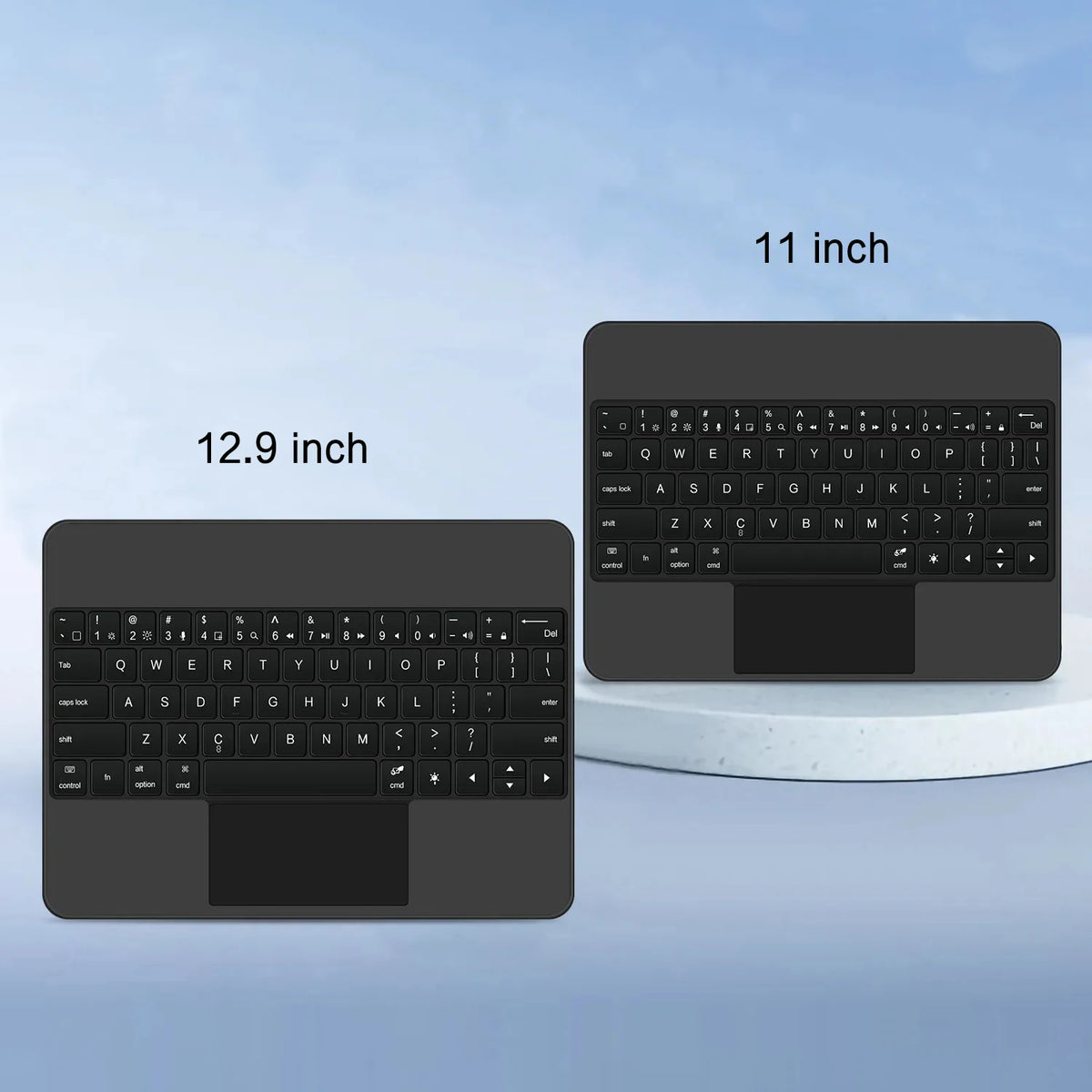 Bluetooth Keyboard Case with Touchpad for iPad Pro, Air & Standard Models