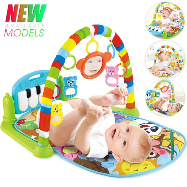 Musical Activity Gym with Kick-and-Play Piano for Babies