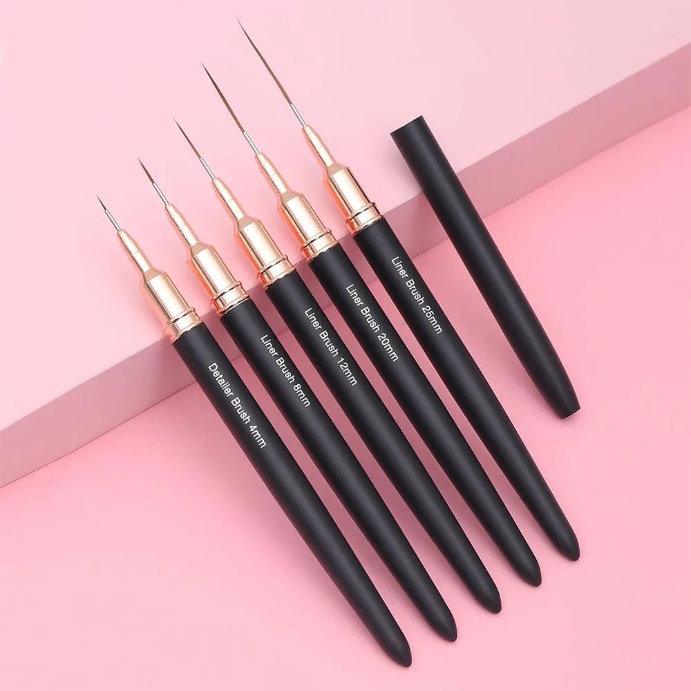 Professional Nail Art Liner Brush Set for Precision Drawing