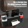 Multifunctional Car Seat Back Organizer with Phone and Cup Holders