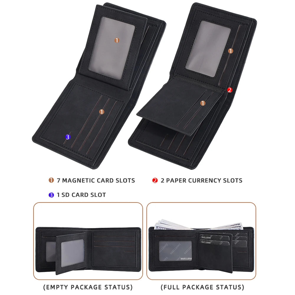 Minimalist Card Holder Wallet for Men with Multiple Slots